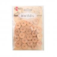 Набор пуговиц для творчества древесина,18 мм 742488 20 шт. Santi