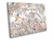 Картина Тропические птицы 80x60 см WallArt 54404-1.3 Картина Тропические птицы 80x60 см WallArt 54404-1.3