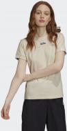 Футболка Adidas TEE GD3807 р.S бежевий