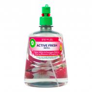 Сменный баллон для автоматического освежителя воздуха Air Wick Active Fresh Цвет вишни и свежесть малины 228 мл