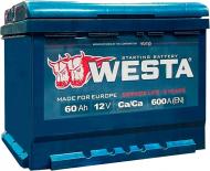 Аккумулятор автомобильный Westa Pretty Powerful 60Ah 600A 12V «+» слева (WST601)