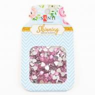 Набор страз-сердечек светло-розового цвета, 8 грамм. 741517 Santi