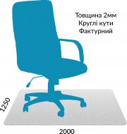 Захисний килим полікарбонатний 2,00 мм 1,25 м x 2,00 м фактурний закруглені краї