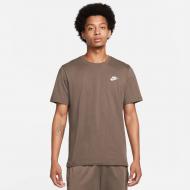 Футболка Nike M NSW CLUB TEE AR4997-004 р.S коричневый