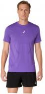 Футболка мужская Asics ROAD SEAMLESS SS TOP 2011D355-500 р.S фиолетовый