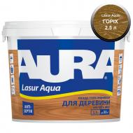 Деревозащитное средство Aura® Lasur Aqua орех шелковистый мат 2,5 л