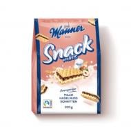 Вафлі Manner Snack Minis з молочно-горіховим кремом 300 г