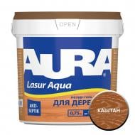 Деревозахисний засіб Aura® Lasur Aqua каштан шовковистий мат 0,75 л Деревозахисний засіб Aura® Lasur Aqua каштан шовковистий мат 0,75 л
