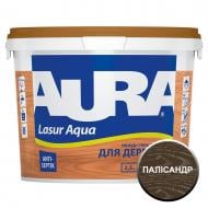 Деревозащитное средство Aura® Lasur Aqua полисандр шелковистый мат 2,5 л
