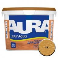 Деревозащитное средство Aura® Lasur Aqua тик шелковистый мат 2,5 л