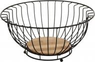 Корзинка для фруктов Flamberg Premium Woody 28 см черный