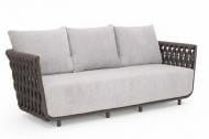 Диван садовий Мельбурн 3-х містний 75,5х196 см сірий