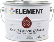 Лак для паркета Element полумат прозрачный 3,8 кг