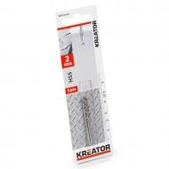 Сверло по металлу Kreator HSS Ø 2x49 мм 3 шт. KRT010103