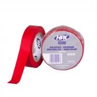 Изолента HPX 5200 15 мм х 10 м красная ПВХ IR1510