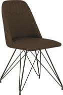 Стул обеденный Nowy Styl MILANA LF BLACK (BOX-1) ECO-35 черный/кофейный