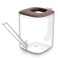 Лейка для цветов PRP TUBI 1 л, прозрачная/марсала