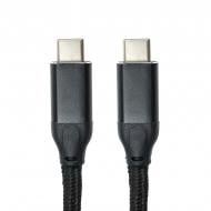 Кабель гнучкий San Guan USB 3.0 Type-C - Type-C PD 60W 3 м black (CA914104)