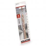 Свердло по металу Kreator з кобальтовим покриттям HSS-CO Ø 6x93 мм 1 шт. KRT011514