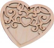Декор из фанеры 0.3 Сердце объемное, 11*10 см 741939 Santi