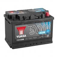 УЦЕНКА! Аккумулятор автомобильный Yuasa AGM Start Stop Plus Battery 70Ah 760A 12V YBX9096 «+» справа (YBX9096) (ВЦ №180)
