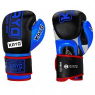 Боксерские перчатки KRBG-170 BLV-10 10oz черный с синим Боксерские перчатки KRBG-170 BLV-10 10oz черный с синим