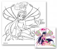 Холст с контуром Винкс 25x25 см (953143) 1 вересня