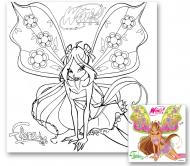 Холст с контуром Винкс 30x30 см (953158) 1 вересня