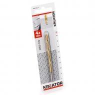 Свердло по металу Kreator з титановим покриттям HSS-TIN Ø 4,8x86 мм 1 шт. KRT010211 Свердло по металу Kreator з титановим покриттям HSS-TIN Ø 4,8x86 мм 1 шт. KRT010211