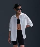 Рубашка Nike W NSW NK CHLL PPLN LS BTN TOP HJ0715-100 р. XS белый