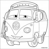 Холст с контуром Тачки-11 25x25 см (953339) 1 вересня