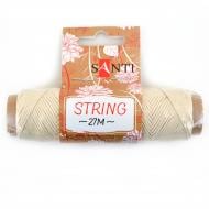 Шнур декоративный, цвет бежевый, 27 м. 741611 1 шт. Santi