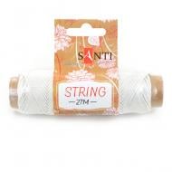 Шнур декоративный, цвет белый, 27 м. 741609 1 шт. Santi