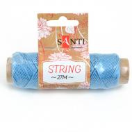 Шнур декоративный, цвет голубой, 27 м. 741607 1 шт. Santi