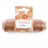 Шнур декоративный, цвет коричневый, 27 м. 741615 1 шт. Santi