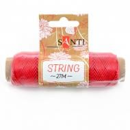 Шнур декоративный, цвет красный, 27 м. 741605 1 шт. Santi