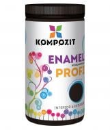 Емаль Kompozit акрилова Profi чорний глянець 0,3 л