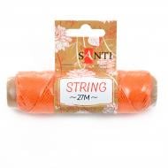 Шнур декоративный, цвет оранжевый, 27 м. 741620 1 шт. Santi