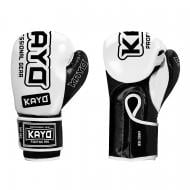 Боксерські рукавиці KRBG-168 WHT-BLK-12 12oz біло-чорний