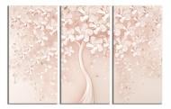 Картина модульная Прекрасное цветение 3Д 90x60 см WallArt 54424-3.1
