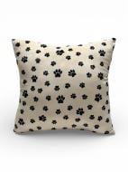 Подушка декоративная Stip Epic лапки 38 см бело-черный