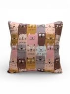 Подушка декоративная Stip Epic кошки 38 см разноцветный принт