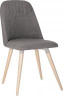 Стул обеденный Nowy Styl MILANA WOOD ALU (BOX-1) SMP БУК 1.018 SORO-93 серый / дерево светлое