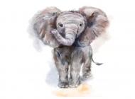 Набор для творчества со стразами на подрамнике Слоненок 30x30 см (У) GoToArt