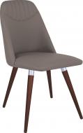 Стул обеденный Nowy Styl MILANA WOOD ALU (BOX-1) SMP БУК 1.031 ECO-70 серый / венге
