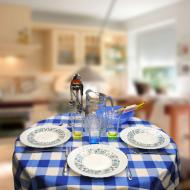 Скатерть Scotland blue 140x180 см голубой Sound-sleep