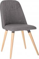 Стул обеденный Nowy Styl MILANA WOOD ANTR (BOX-1) SMP БУК 1.007 SORO-93 серый / бук