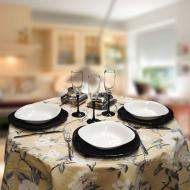 Скатерть Flower gift 01757545 140x140 см бежевый Sound-sleep