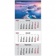 Календарь настенный Axent квартальный Nature 1 2026