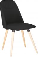 Стул обеденный Nowy Styl MILANA WOOD ANTR (BOX-1) SMP БУК 1.018 ECO-30 черный / дерево светлое